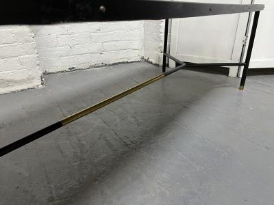 French Hand Painted and Bronze Trimmed Coffee Table