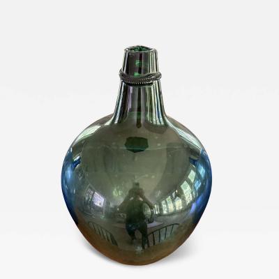 French Hand blown glass demijohn