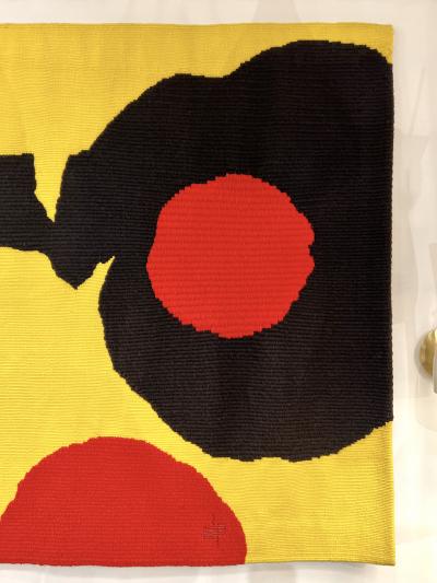 French Handmade Tapestry Titled Oteruelo designed and signed by Luis Feito