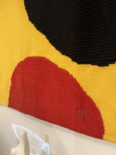 French Handmade Tapestry Titled Oteruelo designed and signed by Luis Feito