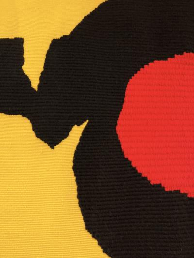 French Handmade Tapestry Titled Oteruelo designed and signed by Luis Feito