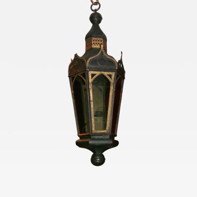 French Hexagonal Tole Lantern