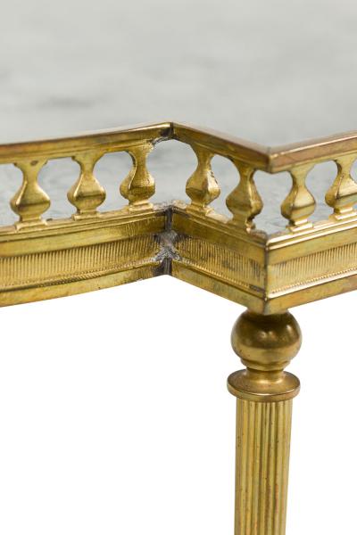 French Hollywood Regency Style Smoked Glass Coffee Table