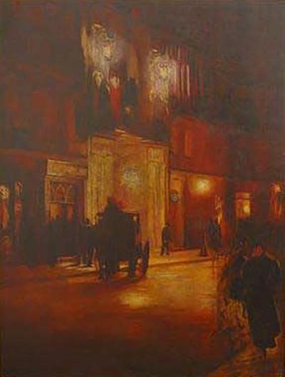 French Impressionist Street Scene Painting