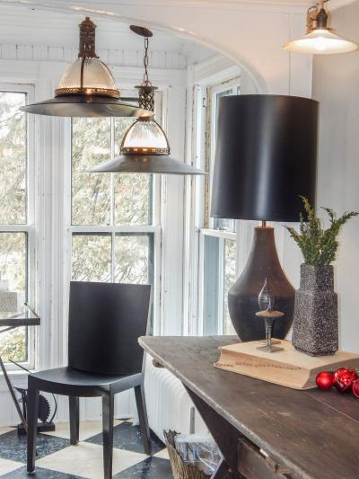 French Industrial Hanging Fixture