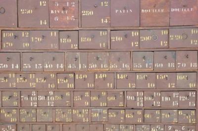 French Industrial Workshop Cabinet