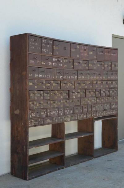 French Industrial Workshop Cabinet