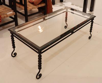 French Iron Coffee Table circa 1950