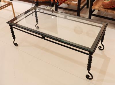French Iron Coffee Table circa 1950