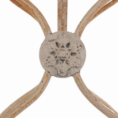 French Iron Marble Top Bistro Table C 1920