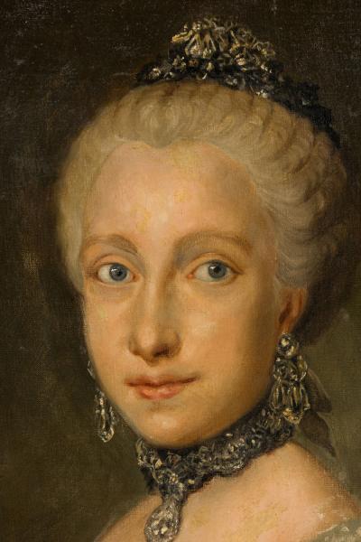 French Lady in Pink Portrait