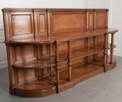 French Late 19th Century Demilune Three Tier Server