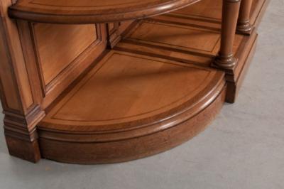 French Late 19th Century Demilune Three Tier Server