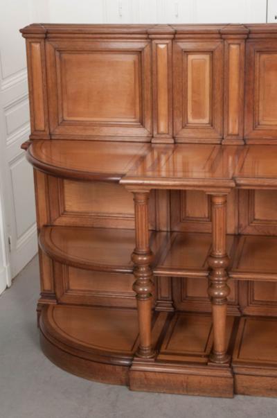 French Late 19th Century Demilune Three Tier Server