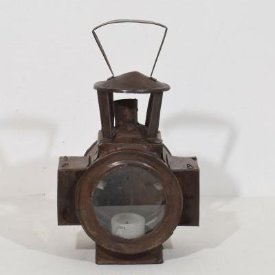 French Late 19th Century early 20th century Metal Lantern