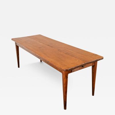 French Light Oak Farm Table