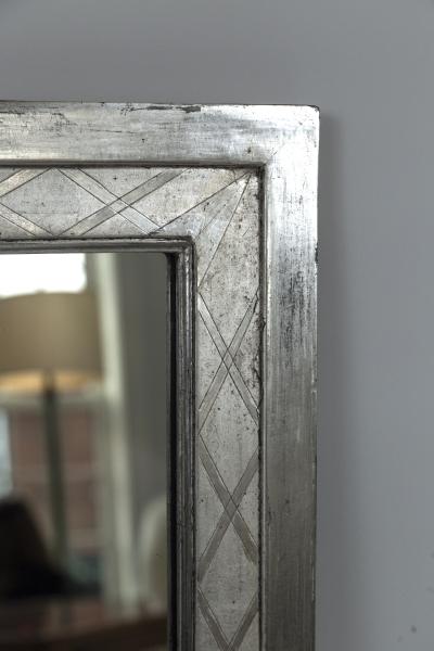 French Louis Philippe Style Silvered Mirror