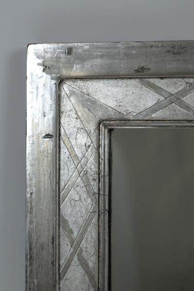 French Louis Philippe Style Silvered Mirror