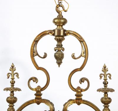 French Louis XIV Style Gilt Bronze Chandelier