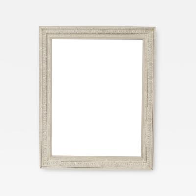 French Louis XIV Style White Painted Wall Mirror