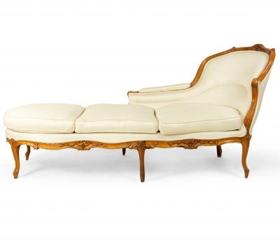 French Louis XV Beechwood Chaise