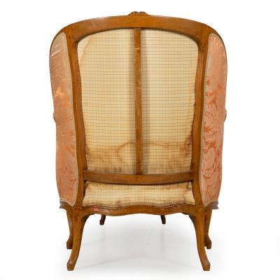 French Louis XV Beechwood Duchesse Brisee Chaise by P Remy ca 1765