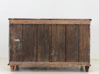 French Louis XV Commode Later Gray Paint 19th Century