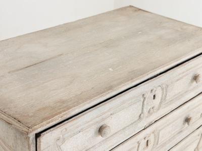 French Louis XV Commode Later Gray Paint 19th Century