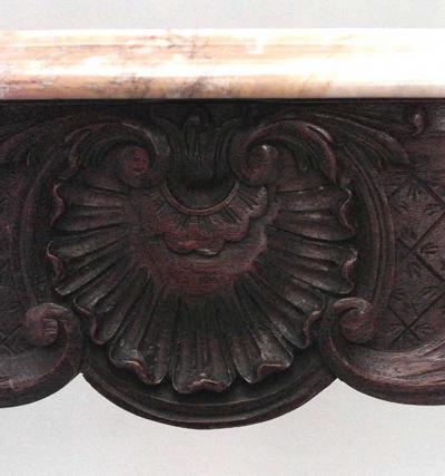 French Louis XV End Table with Marble Top