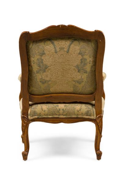 French Louis XV Floral Upholstered Armchair