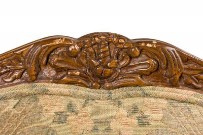 French Louis XV Floral Upholstered Armchair