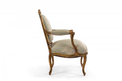 French Louis XV Gilt Arm Chair