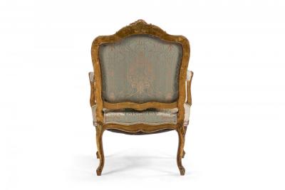 French Louis XV Gilt Arm Chair