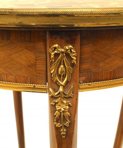 French Louis XV Kingwood Parquetry End Table