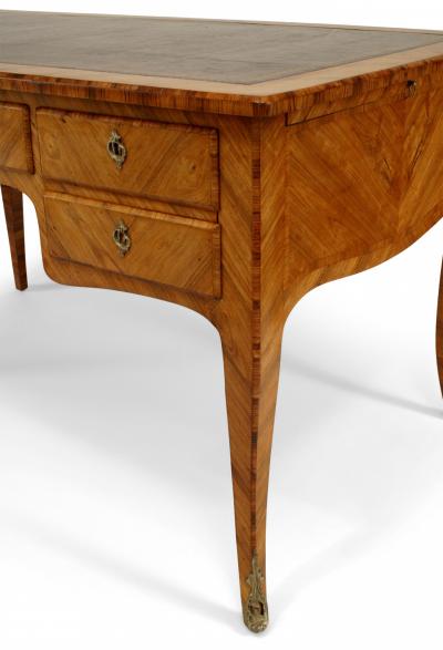 French Louis XV Kingwood Veneer Desk