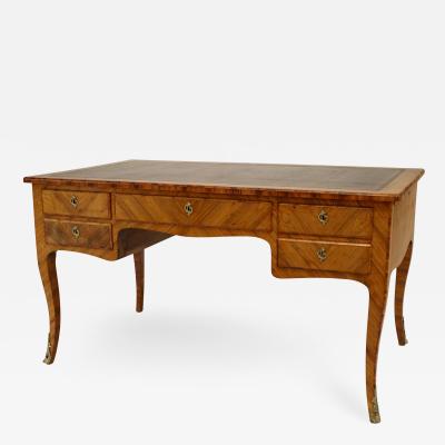 French Louis XV Kingwood Veneer Desk