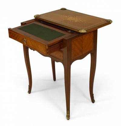 French Louis XV Kingwood Veneer End Table