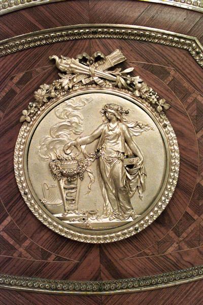 French Louis XV Kingwood Vitrine Cabinet