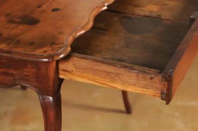 French Louis XV Late 18th Century Cherry Table with Drawer from the Rh ne Valley