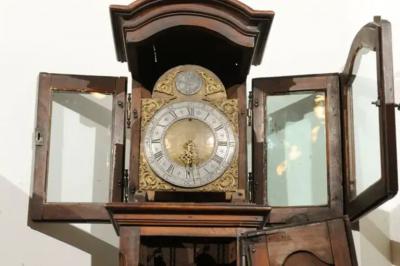 French Louis XV Period Walnut Longcase Clock from the Rh ne Valley circa 1760