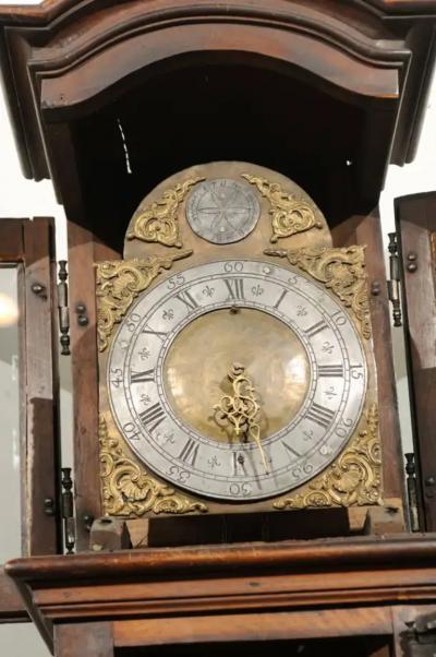 French Louis XV Period Walnut Longcase Clock from the Rh ne Valley circa 1760