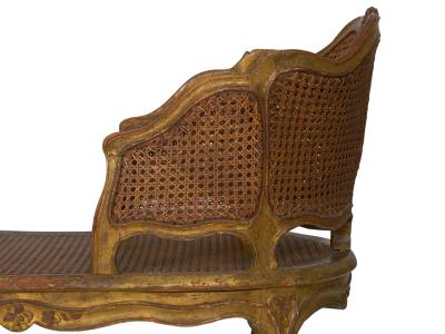 French Louis XV Style Antique Duchesse Bris e Arm Chair Lounge 19th Century