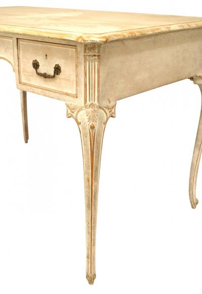 French Louis XV Style Bleached Dressing Table
