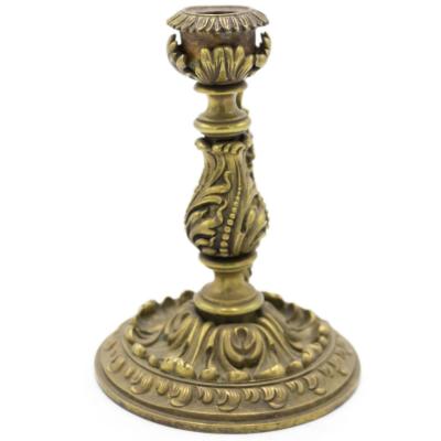 French Louis XV Style Bronze Candlestick