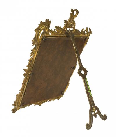 French Louis XV Style Bronze Dore Dressing Table Vanity Mirror