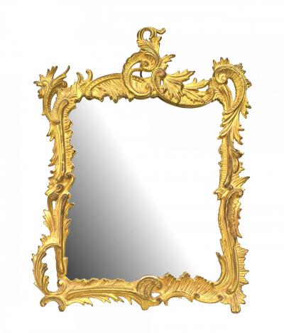 French Louis XV Style Bronze Dore Dressing Table Vanity Mirror