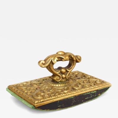 French Louis XV Style Bronze Roll Blotter