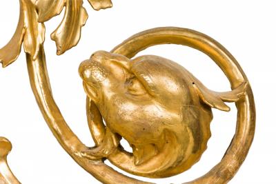 French Louis XV Style Carved Giltwood Filigree Wall Mirror