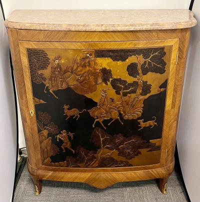 French Louis XV Style Chinoiserie Commode Chest Manner of Jansen