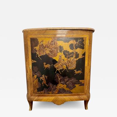 French Louis XV Style Chinoiserie Commode Chest Manner of Jansen